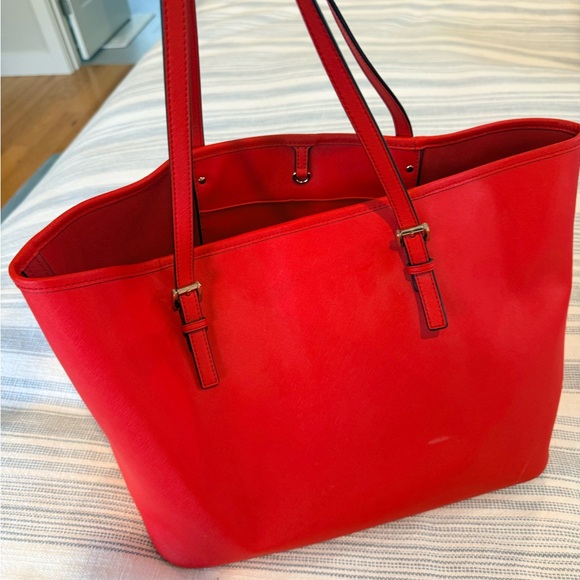 Michael Kors Vibrant Red Tote - Picture 6 of 7